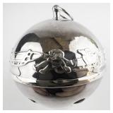 Wallace Silversmiths  1986 "Coasting Children" silver plate Christmas Sleigh Bell Ornament . Limited Edition. 16th in a series.