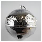 Wallace Silversmiths  1984 "Rejoicing Carolers" silver plate Christmas Sleigh Bell Ornament . Annual Edition. 14th in a Series
