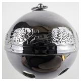 Wallace Silversmiths  1979 "Bustling Christmas Village" silver plate Christmas Sleigh Bell Ornament .