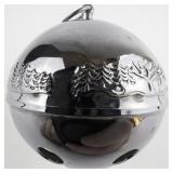 Wallace Silversmiths  1979 "Bustling Christmas Village" silver plate Christmas Sleigh Bell Ornament .