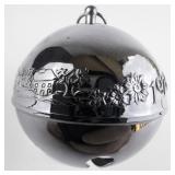 Wallace Silversmiths  1979 "Bustling Christmas Village" silver plate Christmas Sleigh Bell Ornament .