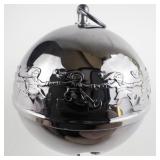 Wallace Silversmiths  1975 "Sprightly Elves" silver plate Christmas Sleigh Bell Ornament .