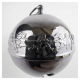 Wallace Silversmiths  1975 "Sprightly Elves" silver plate Christmas Sleigh Bell Ornament .