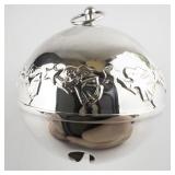 Wallace Silversmiths  1992 "Celestial Angels" silver plate Christmas Sleigh Bell Ornament .