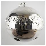 Wallace Silversmiths  1992 "Celestial Angels" silver plate Christmas Sleigh Bell Ornament .