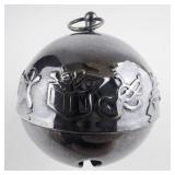 Wallace Silversmiths  1974 "Festive Toys" silver plate Christmas Sleigh Bell Ornament .
