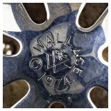 Wallace Silversmiths  1974 "Festive Toys" silver plate Christmas Sleigh Bell Ornament .