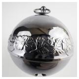 Wallace Silversmiths  1978 "Legendary Christmas Rose" silver plate Christmas Sleigh Bell Ornament .