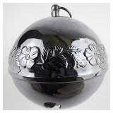 Wallace Silversmiths  1978 "Legendary Christmas Rose" silver plate Christmas Sleigh Bell Ornament .