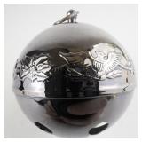 Wallace Silversmiths  1976 "Joyous Bicentennial" silver plate Christmas Sleigh Bell Ornament . Annual Edition. 6th in a Series.