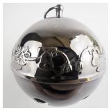 Wallace Silversmiths  1976 "Joyous Bicentennial" silver plate Christmas Sleigh Bell Ornament . Annual Edition. 6th in a Series.