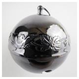 Wallace Silversmiths  1976 "Joyous Bicentennial" silver plate Christmas Sleigh Bell Ornament . Annual Edition. 6th in a Series.