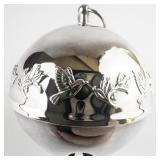 Wallace Silversmiths  1977 "Mistletoe & Doves" silver plate Christmas Sleigh Bell Ornament .