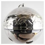 Wallace Silversmiths  1989 "Magical Santa & Reindeer" silver plate Christmas Sleigh Bell Ornament . Annual Edition. 19th in a Series