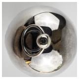 Wallace Silversmiths  1989 "Magical Santa & Reindeer" silver plate Christmas Sleigh Bell Ornament . Annual Edition. 19th in a Series