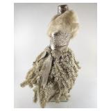 Sparkling Dress Christmas Tree/Mannequin  - 2 ft tall approximately