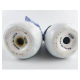 Vintage Mr. & Mrs. Snowman Ceramic Salt & Pepper Shakers by Home Co.