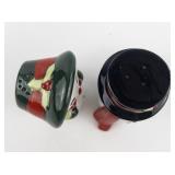 Cheery Mr. & Mrs. Snowman Ceramic Salt & Pepper Shaker Set