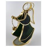 Beautiful Green Stained Glass Angel