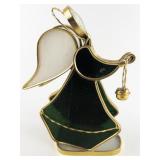 Beautiful Green Stained Glass Angel