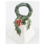 Lefton 1973-74 Ceramic Christmas Holly Bell #6053