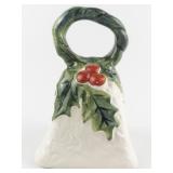 Lefton 1973-74 Ceramic Christmas Holly Bell #6053