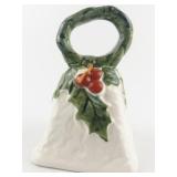 Lefton 1973-74 Ceramic Christmas Holly Bell #6053