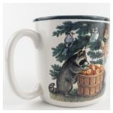 Potpourri Press Christmas "Forest Feast" 1993 Mug & Original Box