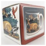 Potpourri Press Christmas "Forest Feast" 1993 Mug & Original Box