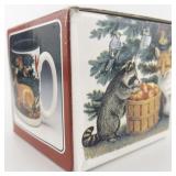 Potpourri Press Christmas "Forest Feast" 1993 Mug & Original Box