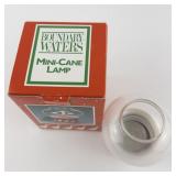 Boundary Waters "Mini Candy Cane Lamp" with Original Box