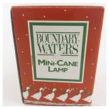 Boundary Waters "Mini Candy Cane Lamp" with Original Box