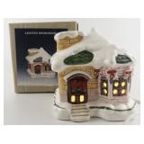 Enesco "Lighted Snowhouse" 1986 **Working** with Original Box #852872