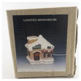 Enesco "Lighted Snowhouse" 1986 **Working** with Original Box #852872