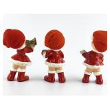 NAPCO Vintage Set of 3 Musical Christmas Pixie Elves