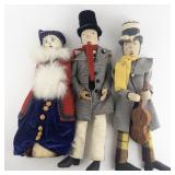 Vintage Set of 3 Christmas Carolers - CIRCA 1950
