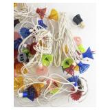 Vintage Group of Six Strands Sunburst Lights.