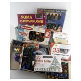 Massive Lot of Vintage X-MAS Lights, Bulbs, & More **Not Tested**