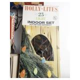 Massive Lot of Vintage X-MAS Lights, Bulbs, & More **Not Tested**