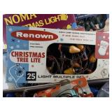 Massive Lot of Vintage X-MAS Lights, Bulbs, & More **Not Tested**