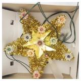 Vintage MONTGOMERY WARDS Christmas Tree Topper **Working** with Original Box