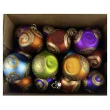Group of Colorful Christmas Balls & Decorations