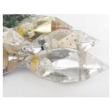 Group of 9 Vintage Jewel Brite Plastic Christmas Ornaments