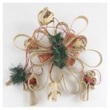 Vintage Scandinavian Angel Christmas Straw Wreath Mobile