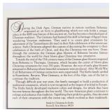 Vintage Christmas by Krebs Two Sets of Four Bell Shaped Glass Ornaments Hand Painted with Embroidery Crowns in Original Packaging