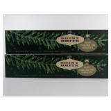 Vintage SHINY BRITE Two Dozen Rose Gold Colored Glass Christmas Tree Ornaments with Original Boxes