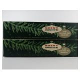 Vintage SHINY BRITE Two Dozen Rose Gold Colored Glass Christmas Tree Ornaments with Original Boxes