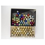 Vintage Colorful and Gold & Silver Mini Glass Balls