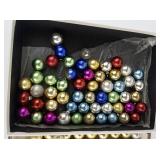 Vintage Colorful and Gold & Silver Mini Glass Balls