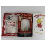 Vintage Group of Three Angel Hair for Decorating in Original Packaging